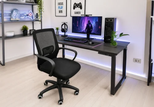Fauteuil de Bureau Ergonomique SmartBack Noir Bureaux Votre Magasin de Meuble et Électroménager à La Réunion !