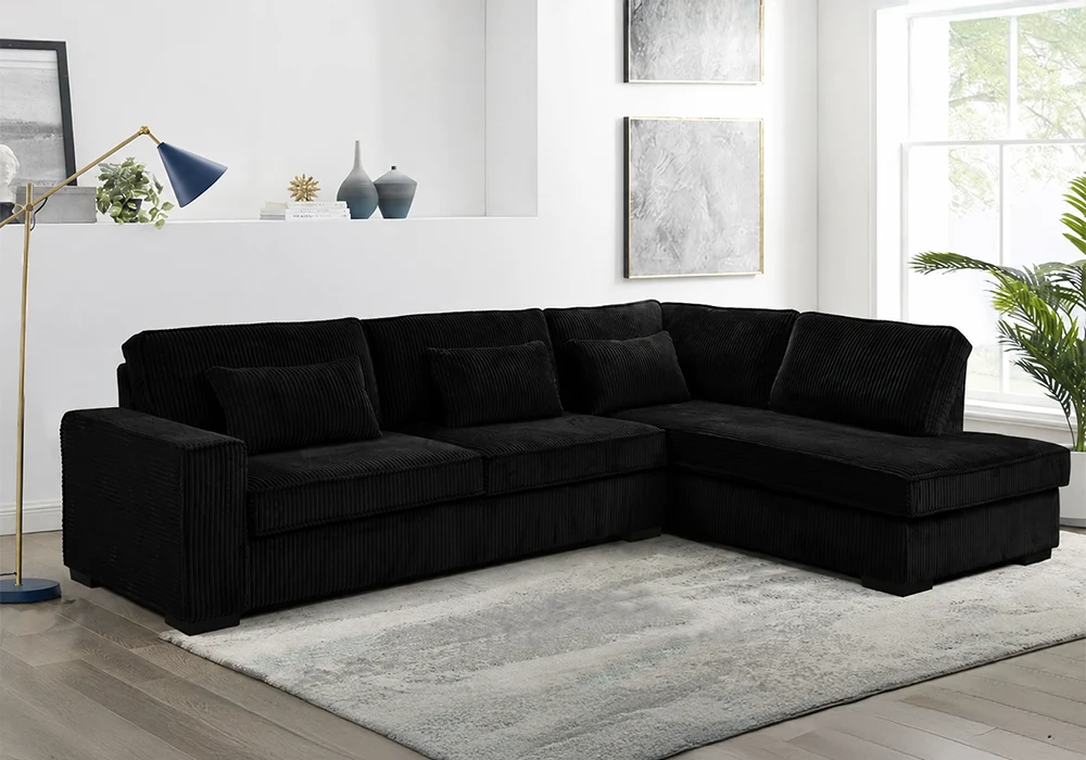 Salon d’Angle SPACE Noir Angles Votre Magasin de Meuble et Électroménager à La Réunion ! 5