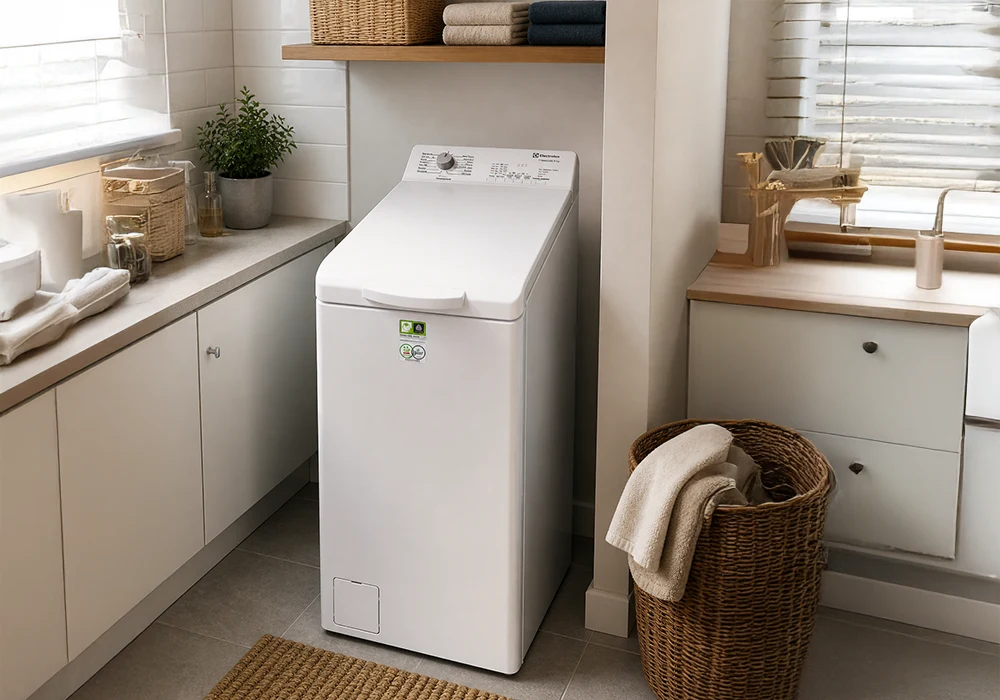 Lave-linge top Time save 500 6kg Electrolux (EWQ6412B) Électroménager Votre Magasin de Meuble et Électroménager à La Réunion ! 4 Lave-linge top Time save 500 6kg Electrolux (EWQ6412B) – Image 1