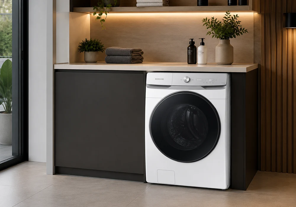 Lave-linge SAMSUNG AI Ecobubble™ 20 Kg Blanc (WF20DG8650BW) Électroménager Votre Magasin de Meuble et Électroménager à La Réunion !