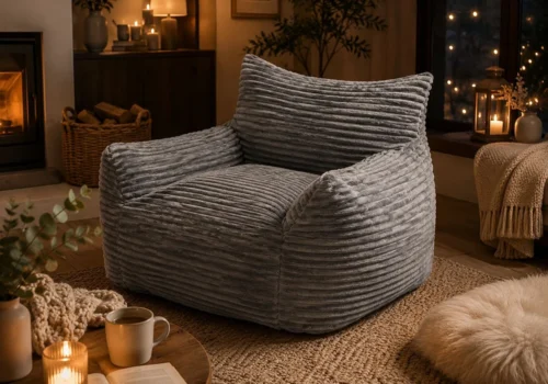 Fauteuil VOLZAK Compressé Gris Compressés Votre Magasin de Meuble et Électroménager à La Réunion !