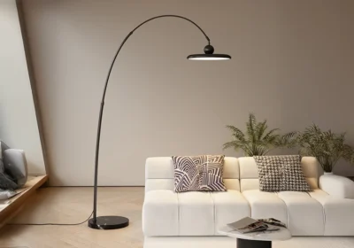 Lampadaire Orbit 36W CCT – LED Design Moderne Noir