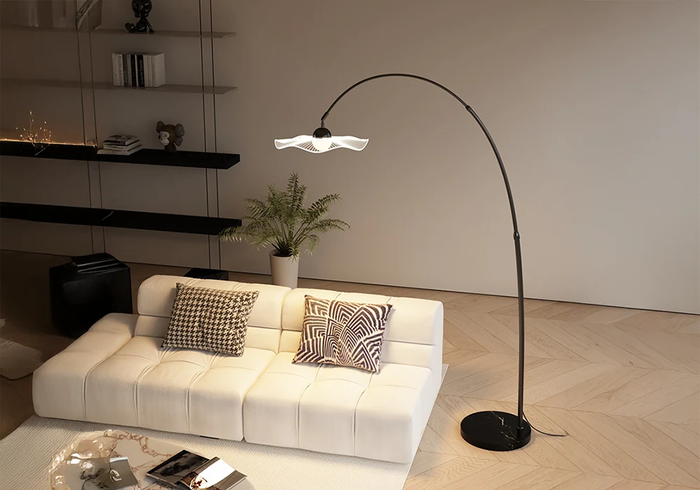 Lampadaire Nimbus 8W CCT – Élégance LED Moderne Noir Inspirations Déco Votre Magasin de Meuble et Électroménager à La Réunion !