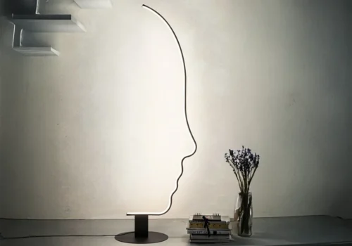 Lampadaire SILHOUETTE 42W CCT – LED Design Sculptural Noir Inspirations Déco Votre Magasin de Meuble et Électroménager à La Réunion !