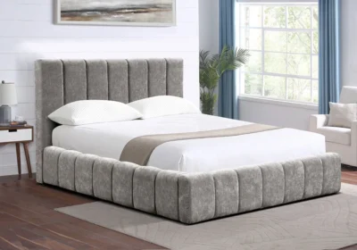 Lit LUNA 140x190 cm Gris