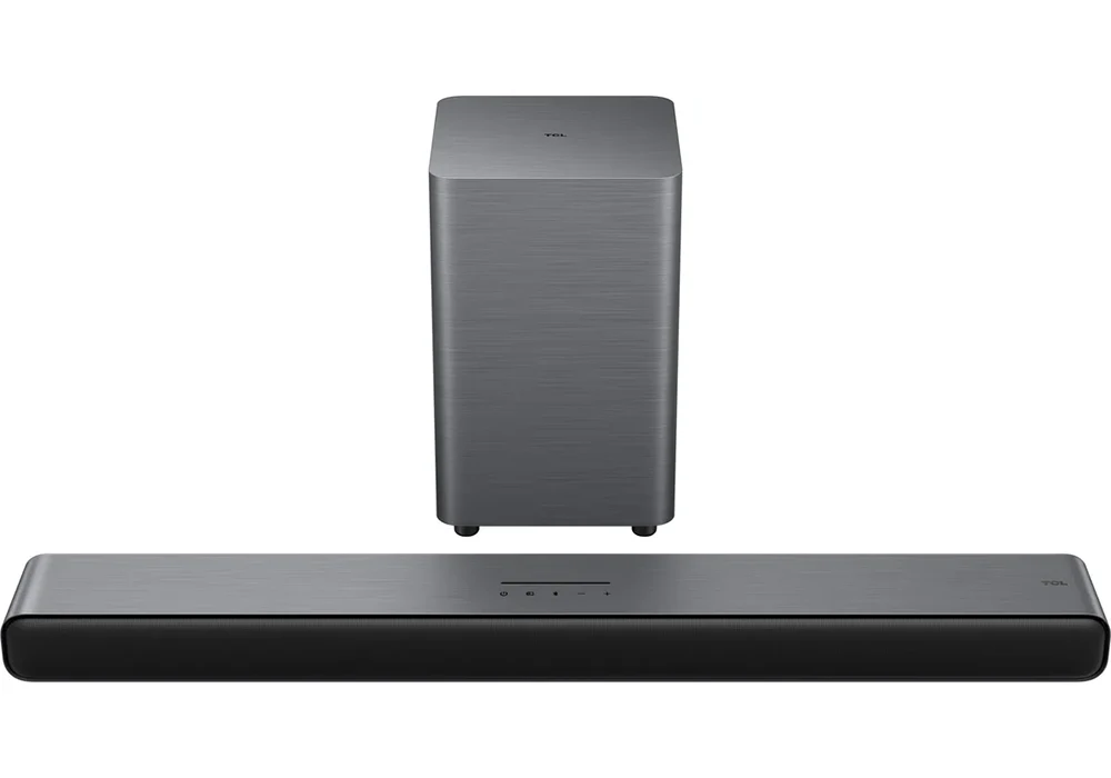 Barre de Son 2.1 Canaux Dolby Atmos 220 W TCL S55H Barres de Son, Enceintes & Radios Votre Magasin de Meuble et Électroménager à La Réunion ! 4 Barre de Son 2.1 Canaux Dolby Atmos 220 W TCL S55H – Image 1