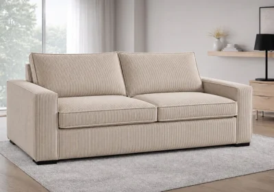 Canapé-Lit NIAMA Beige Angles Votre Magasin de Meuble et Électroménager à La Réunion !
