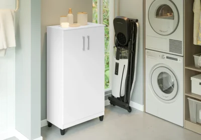 Meuble de Rangement BRISA 2 Portes Blanc Meubles Votre Magasin de Meuble et Électroménager à La Réunion !