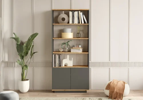 Meuble Rangement Haut Étagères 2 Portes Meubles Votre Magasin de Meuble et Électroménager à La Réunion !