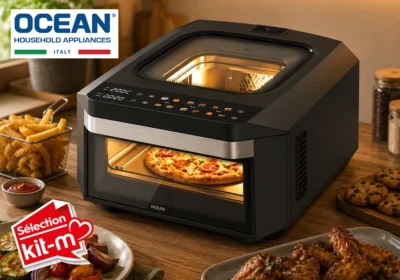 Four à Pizza XXL & Air Fryer Sans Huile OCEAN (OCAFMC21130D2WN)