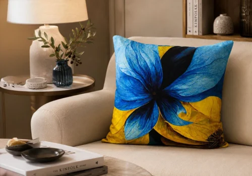 Coussin Décoratif PHOTOPRINT FLEURS – 45 x 45 cm Coussins Votre Magasin de Meuble et Électroménager à La Réunion !