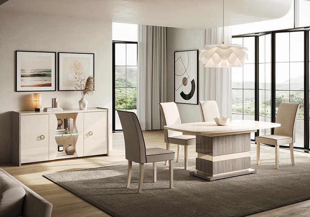 Table à Manger Rectangulaire Fixe 1.70M (Collection London) Meubles Votre Magasin de Meuble et Électroménager à La Réunion !
