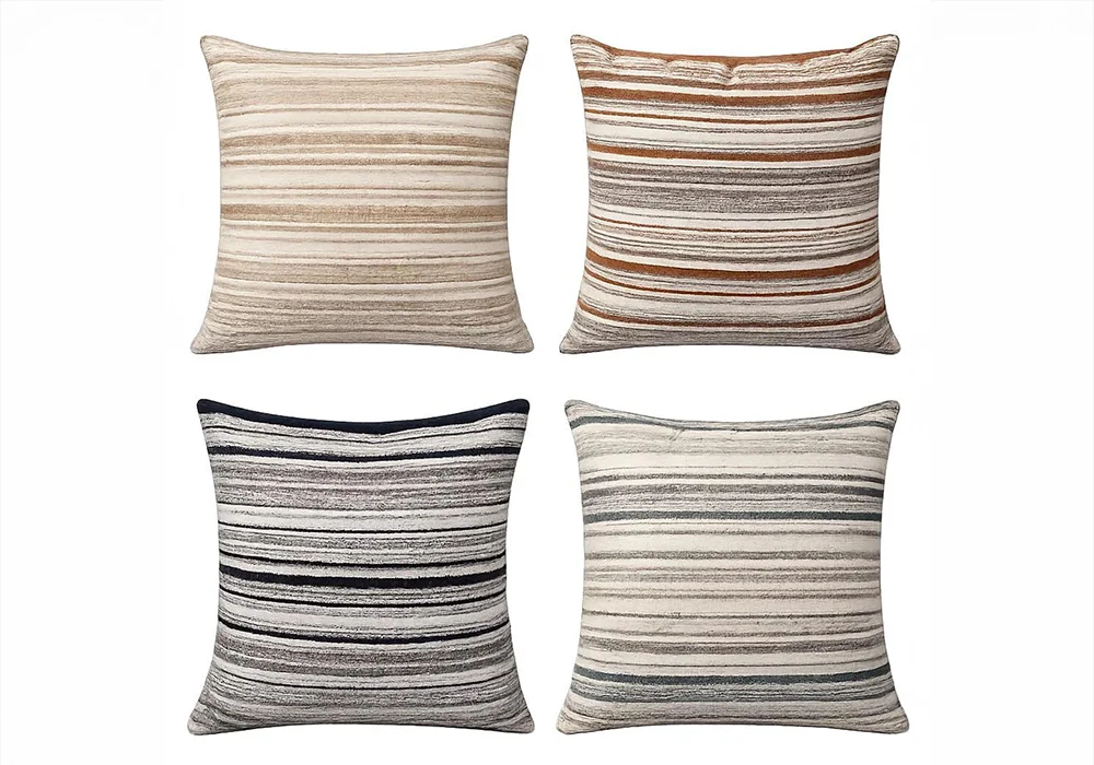 Coussin Décoratif Rayures Contemporaines – 45 x 45 cm Coussins Votre Magasin de Meuble et Électroménager à La Réunion ! 5