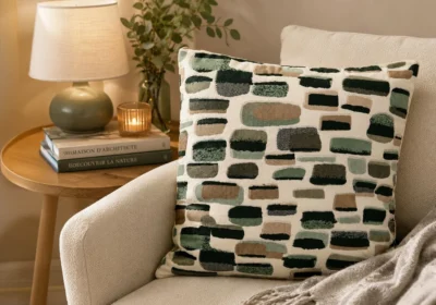 Coussin Déco PATCHWORK  – 45 x 45 cm