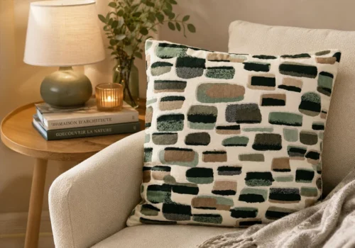 Coussin Déco PATCHWORK  – 45 x 45 cm Coussins Votre Magasin de Meuble et Électroménager à La Réunion !