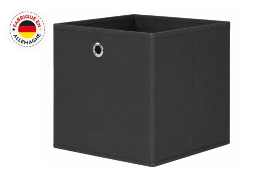 Boîte de Rangement Textile Gris Anthracite Les Rangements Votre Magasin de Meuble et Électroménager à La Réunion !