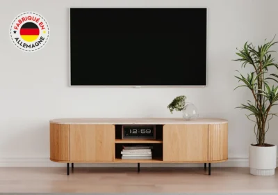 Meuble TV FABIA 2 Portes Chêne