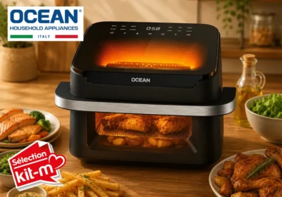 Friteuse à Air Digitale 10L Double Zone OCEAN (OCAFC22100D2WN) Cuisine Votre Magasin de Meuble et Électroménager à La Réunion !
