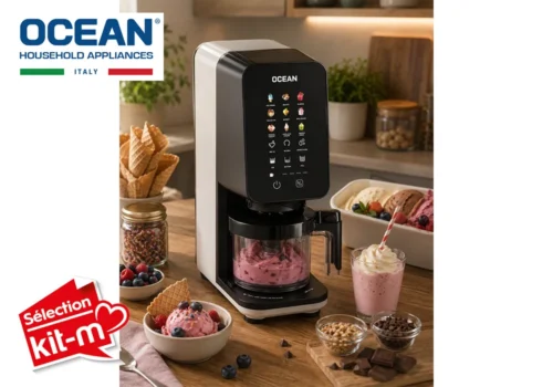 Machine à Glace Digital + 3 Bols OCEAN (OCICMK705DWN) Cuisine Votre Magasin de Meuble et Électroménager à La Réunion !