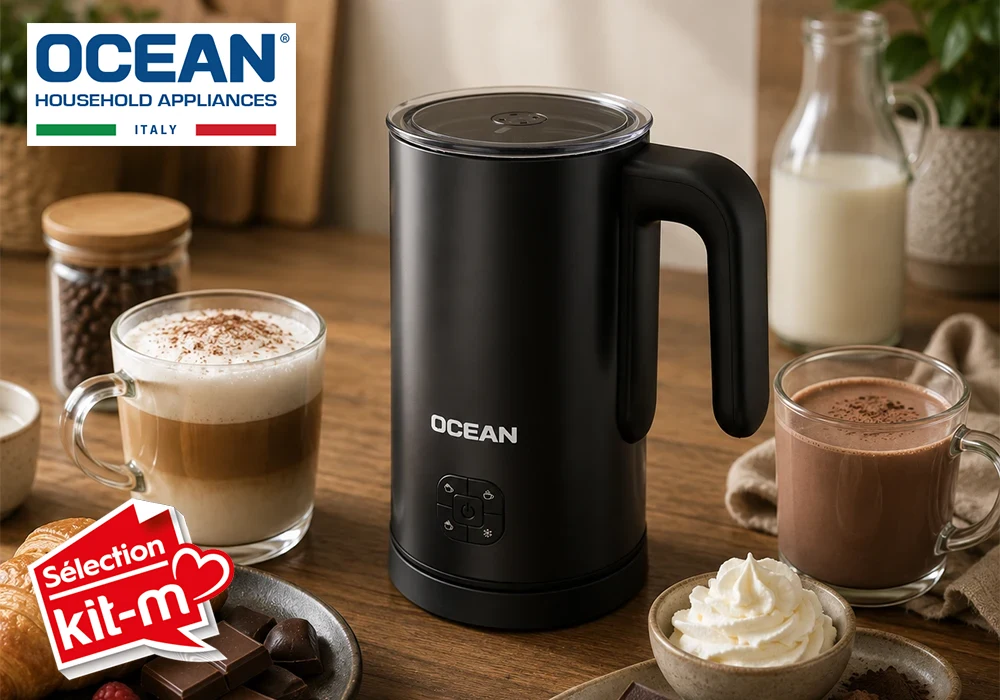 Mousseur à Lait Chaud et Froid OCEAN (OCMLHI5003XB) Boissons (Café, Thé, Jus) Votre Magasin de Meuble et Électroménager à La Réunion ! 4 Mousseur à Lait Chaud et Froid OCEAN (OCMLHI5003XB) – Image 1