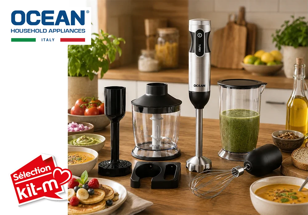 Mixeur Plongeant Multifonction 4 en 1 OCEAN (OCHB1005) Cuisine Votre Magasin de Meuble et Électroménager à La Réunion !