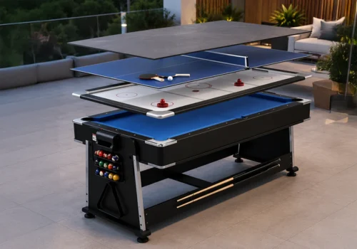 Table Multifonction 4 en 1 – Table à Manger, Billard, Air Hockey & Ping-Pong Salles à Manger Votre Magasin de Meuble et Électroménager à La Réunion !