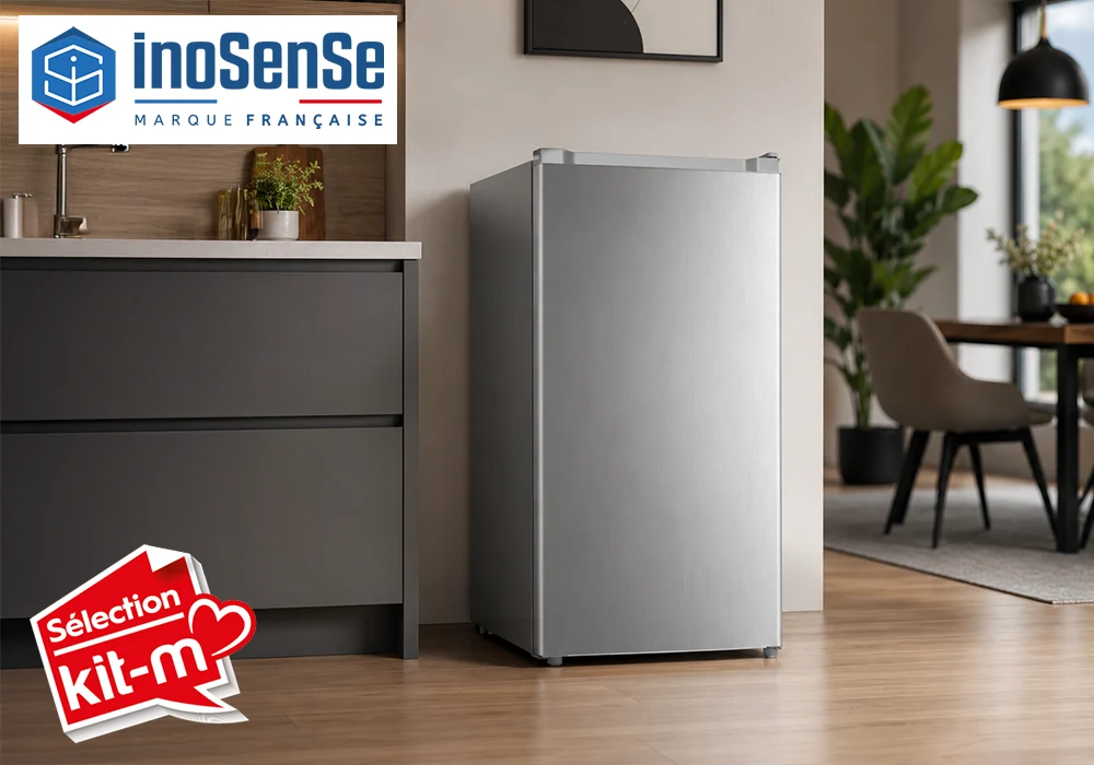 Réfrigérateur Table Top INOSENSE Silver (KS-91L) Électroménager Votre Magasin de Meuble et Électroménager à La Réunion ! 4 Réfrigérateur Table Top INOSENSE Silver (KS-91L) – Image 1