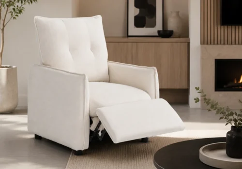 Fauteuil Relax PUSBACK COSLIP Beige Fauteuils Relaxants Top Confort Votre Magasin de Meuble et Électroménager à La Réunion !