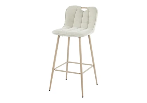 Tabouret de Bar BRIVA Beige Chaises Votre Magasin de Meuble et Électroménager à La Réunion !
