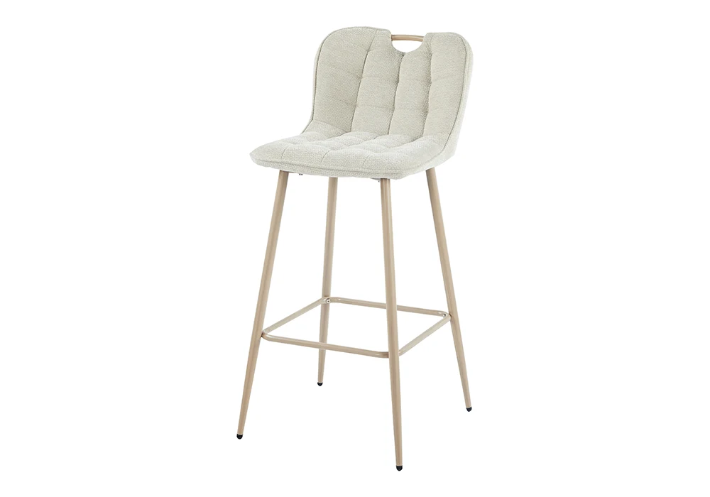 Tabouret de Bar BRIVA Beige Chaises Votre Magasin de Meuble et Électroménager à La Réunion ! 4 Tabouret de Bar BRIVA Beige – Image 1