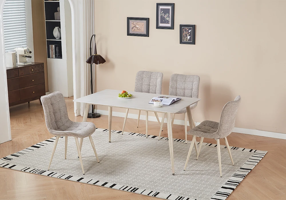 Table à Manger Rectangulaire ROYALE 140 cm Meubles Votre Magasin de Meuble et Électroménager à La Réunion ! 4 Table à Manger Rectangulaire ROYALE 140 cm – Image 1