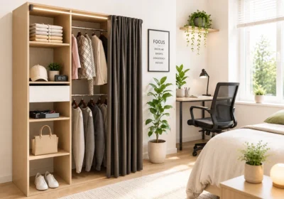 Dressing PORTEA 1,43m Armoires, Commodes & Chevets Votre Magasin de Meuble et Électroménager à La Réunion !
