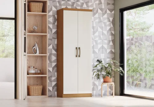 Armoire 2 Portes MARGARIDA Armoires, Commodes & Chevets Votre Magasin de Meuble et Électroménager à La Réunion !