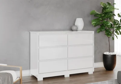 Commode RAVENNA 6 Tiroirs Blanc