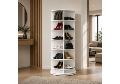 Meuble de Rangement Chaussures Rotatif 360