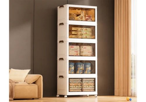 Meuble de Rangement JELIE 5 Niveaux Pliante en Plastique Meubles Votre Magasin de Meuble et Électroménager à La Réunion !