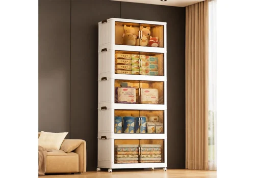 Meuble de Rangement LUPE 5 Niveaux Pliante en Plastique Meubles Votre Magasin de Meuble et Électroménager à La Réunion !