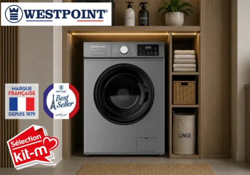 Lave-Linge 7KG Silver INVERTER VAPEUR WESTPOINT (WMZ-712A26.S) Électroménager Votre Magasin de Meuble et Électroménager à La Réunion !