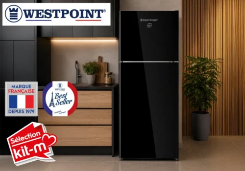 Réfrigérateur 2 Portes No Frost 348L Inverter WESTPOINT (WNN-38E23.EGN) Électroménager Votre Magasin de Meuble et Électroménager à La Réunion !