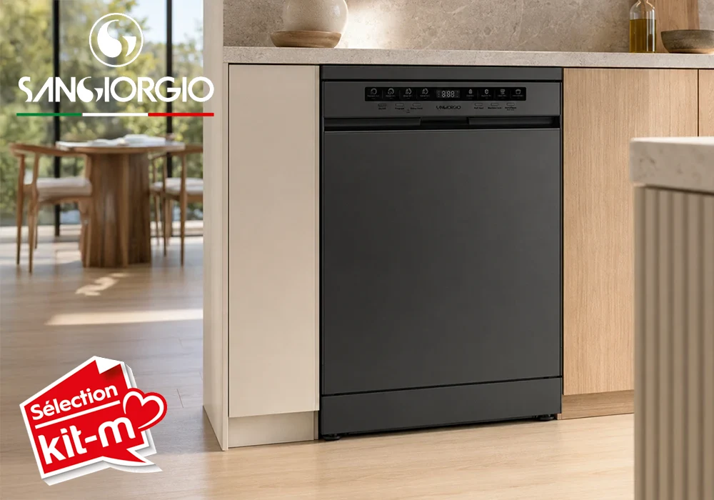 Lave-Vaisselle 15 Couverts Dark Inox SANGIORGIO Électroménager Votre Magasin de Meuble et Électroménager à La Réunion !