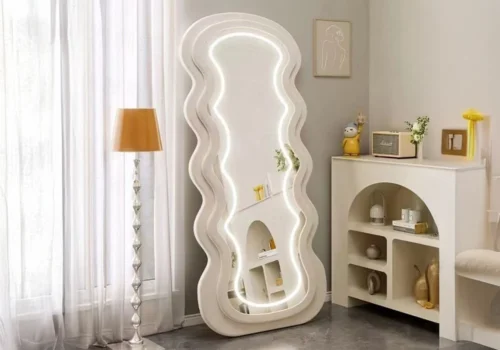 Miroir ROLIO Blanc Chambres à Coucher Votre Magasin de Meuble et Électroménager à La Réunion !