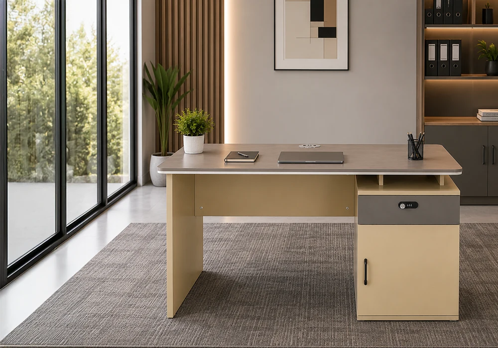 Bureau ANIE 1 Porte/ 1 Tiroir Bureaux Votre Magasin de Meuble et Électroménager à La Réunion ! 4 Bureau ANIE 1 Porte/ 1 Tiroir – Image 1