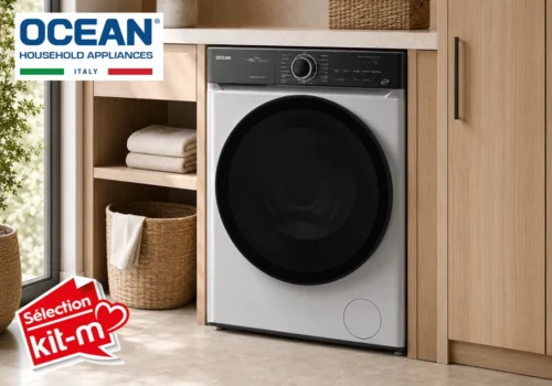 Lave-Linge 10KG PRO Inverter Vapeur OCEAN (OSWM10141DCFP7) Électroménager Votre Magasin de Meuble et Électroménager à La Réunion !