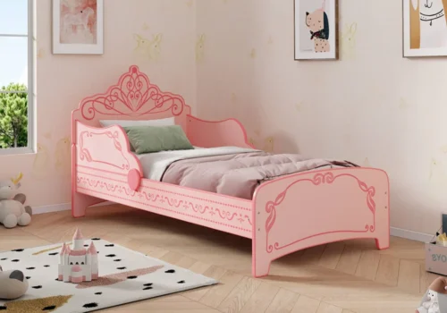 Lit PRINCESS CROWN 90x190cm avec Sommier Chambres Enfant Chambres Enfant
