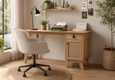 Bureau 1 Porte avec 1 Tiroir (Collection Malang Zen)