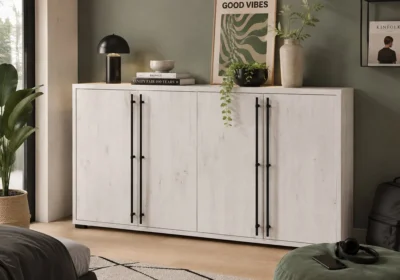 Meuble Bas 4 Portes (Collection Almo) Meubles Votre Magasin de Meuble et Électroménager à La Réunion !