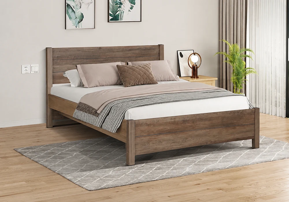 Lit 140x190cm LONDON Chambres à Coucher Votre Magasin de Meuble et Électroménager à La Réunion !