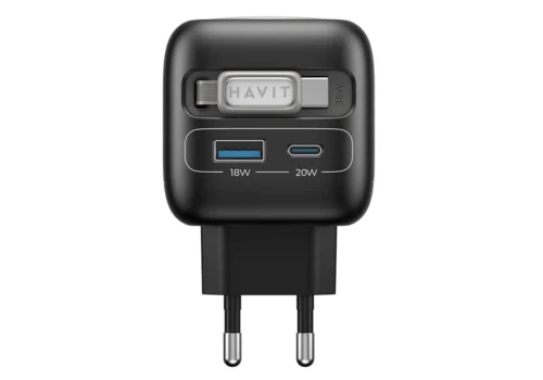 Chargeur 4-en-1 Rétractable 35 W GAN HAVIT (UC250) Chargeurs & Accessoires Mobiles Votre Magasin de Meuble et Électroménager à La Réunion !