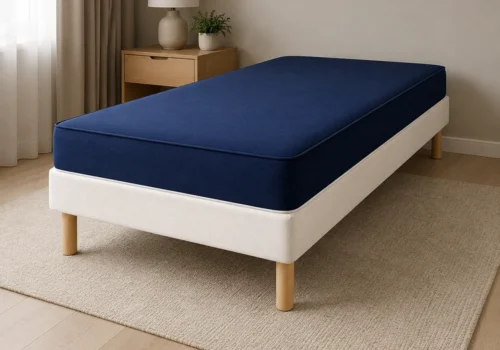 Sommier Tapissier 20cm 90x190cm EURO DESIGN Gris Chambres à Coucher Votre Magasin de Meuble et Électroménager à La Réunion !