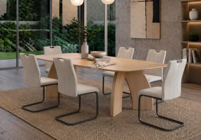 Table à Manger Rectangulaire 200 cm MELIANO Salles à Manger Votre Magasin de Meuble et Électroménager à La Réunion !